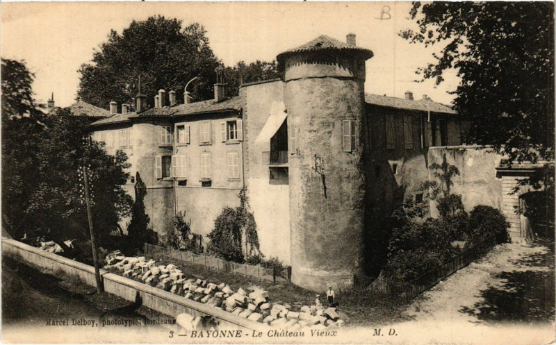 Carte postale ancienne Bayonne Le Chateau Vieux à Bayonne