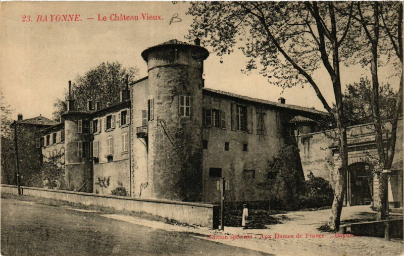Carte postale ancienne Bayonne Le Chateau Vieux à Bayonne