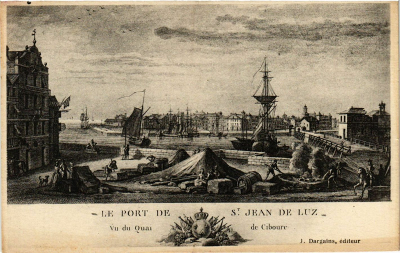 Carte postale ancienne Le Port de Saint-Jean-de-Luz à Saint-Jean-de-Luz
