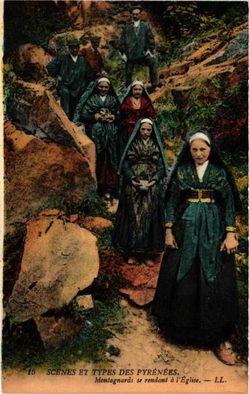 Carte postale ancienne Scenes et Types des Pyrenées
