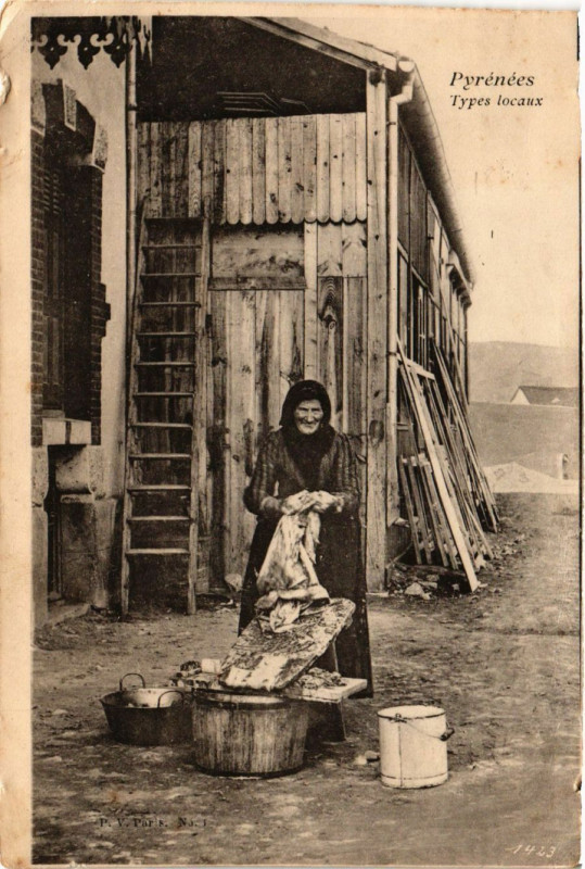 Carte postale ancienne Pyrenées - Types locaux
