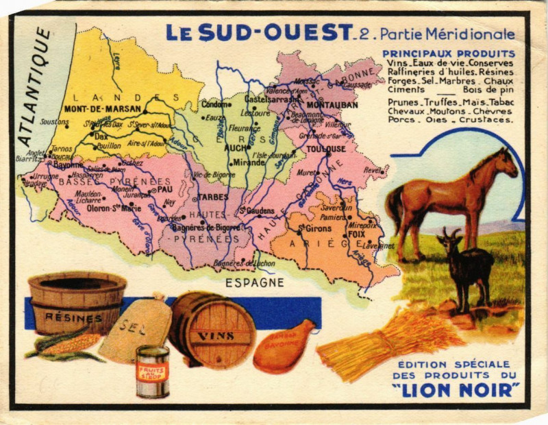 Carte postale ancienne Le Sud Ouest