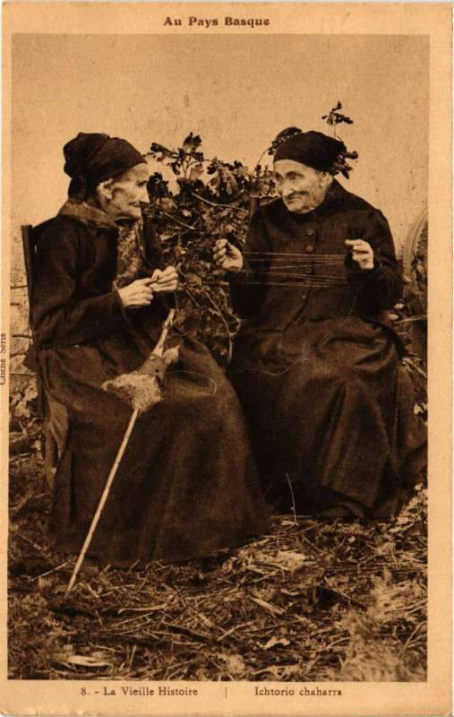 Carte postale ancienne Au Pays Basque - La Vieille Historie