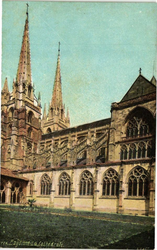 Carte postale ancienne Ed. Aqua 706 Bayonne La Cathedrale à Bayonne