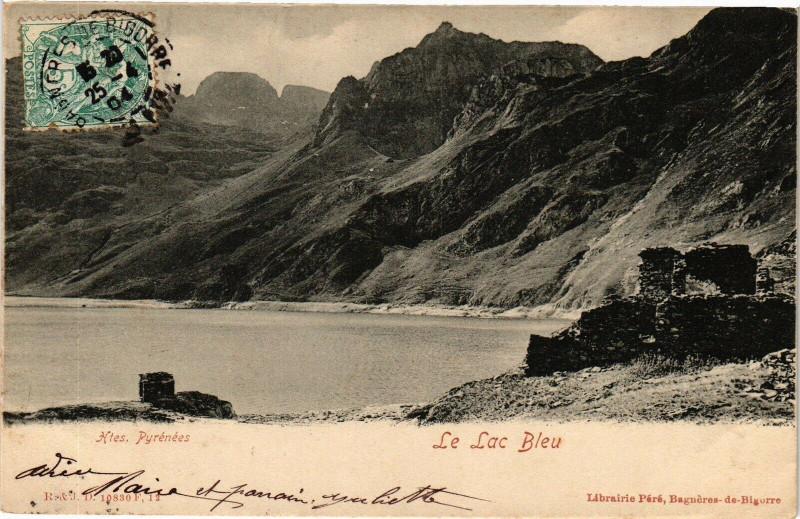 Carte postale ancienne Le Lac Bleu