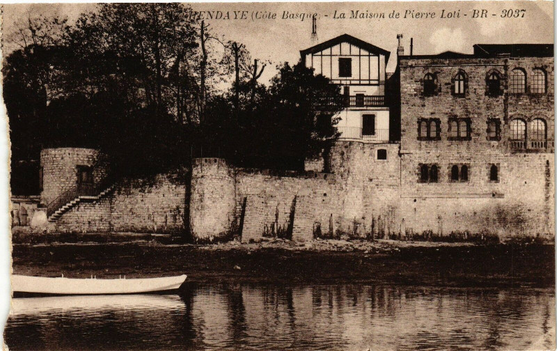 Carte postale ancienne Hendaye La MAison de Pierre Loti à Hendaye