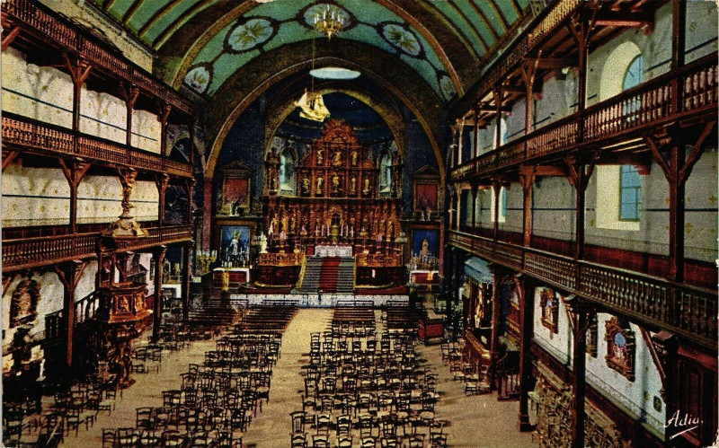 Carte postale ancienne Saint-Jean-de-Luz - L'Eglise Paroissiale à Saint-Jean-de-Luz