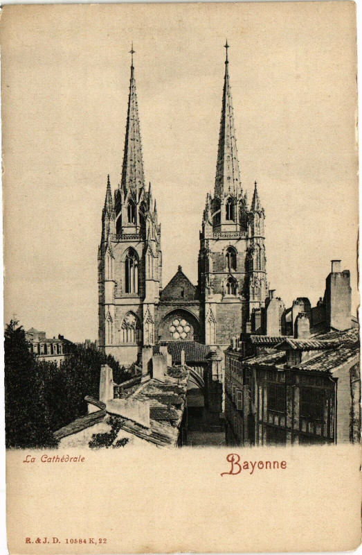 Carte postale ancienne Bayonne - Le Cathedrale à Bayonne