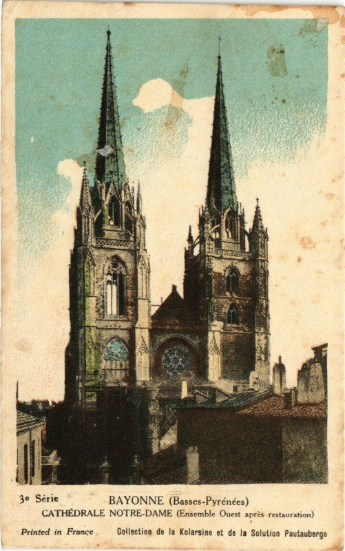 Carte postale ancienne Bayonne - Cathedrale N.-D. à Bayonne
