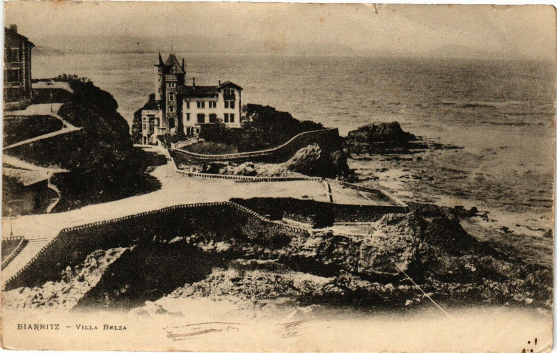 Carte postale ancienne Biarritz - Villa Belza à Biarritz