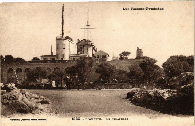 Carte postale ancienne Biarritz - Le Semaphore à Biarritz