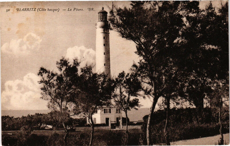 Carte postale ancienne Biarritz - Pe Phare à Biarritz