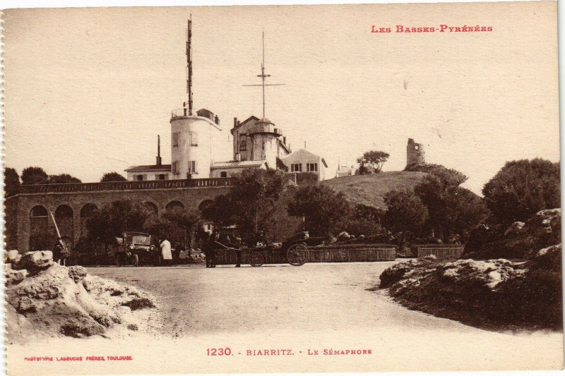 Carte postale ancienne Biarritz - Le Semaphore à Biarritz