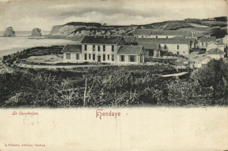 Carte postale ancienne Le Sanatorium Hendaye à Hendaye