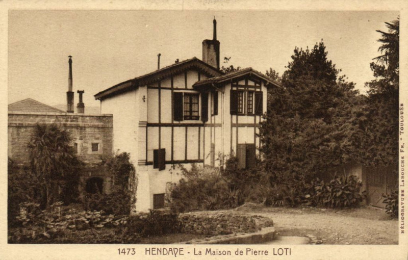 Carte postale ancienne Hendaye - La Maison de Pierre Loti à Hendaye