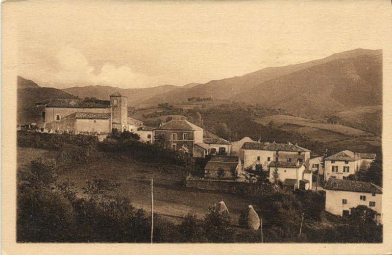 Carte postale ancienne Biriatou Vue générale (cote Nord) à Biriatou