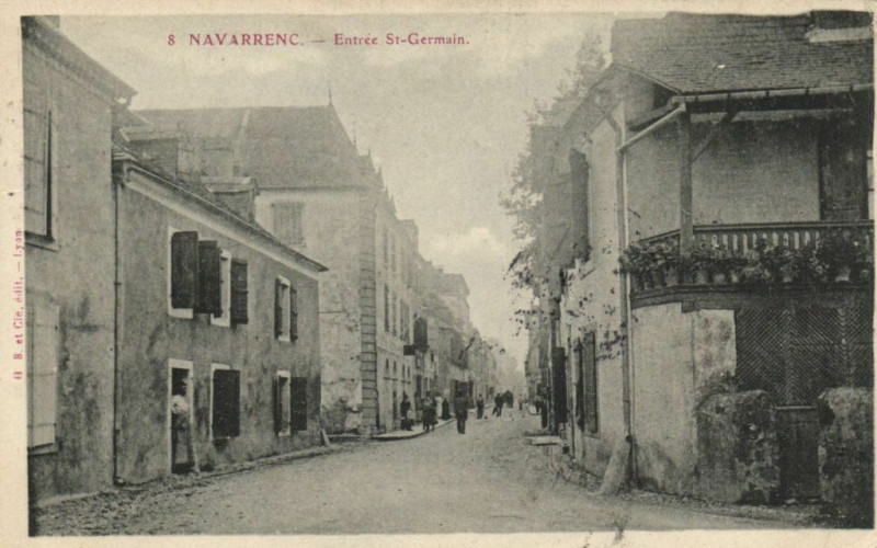 Carte postale ancienne Navarrenc - Entrée Saint-Germain à Ger