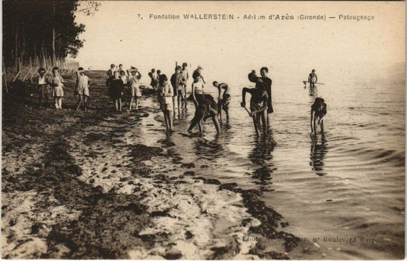 Carte postale ancienne Fondation Wallerstein - Aérium d'Ares - Patauceace