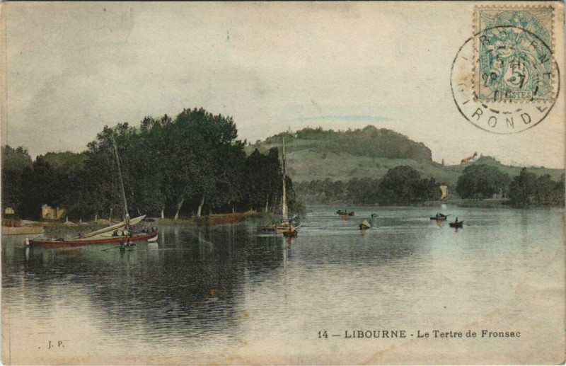 Carte postale ancienne Libourne - Le Tertre de Fronsac à Libourne