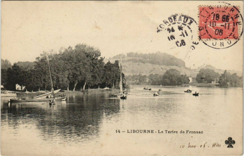 Carte postale ancienne Libourne - Le Tertre de Fronsac à Libourne