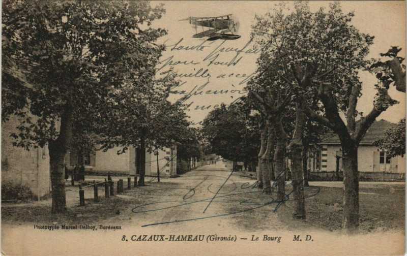 Carte postale ancienne Cazeaux-Hameau - Le Bourg à La Teste-de-Buch