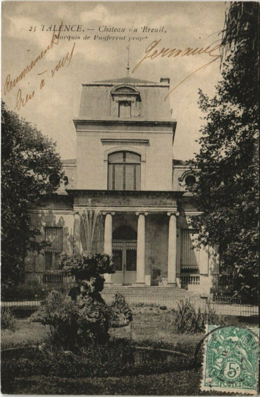 Carte postale ancienne Talence - Chateau du Breuil à Talence