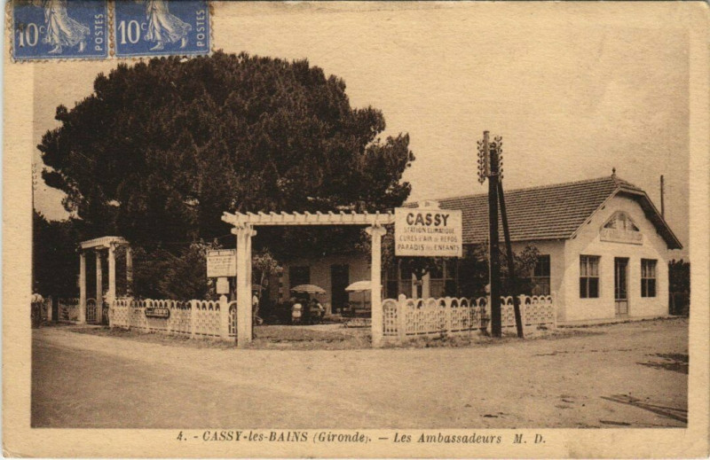 Carte postale ancienne Cassy-les-Bains - Les Ambassadeurs