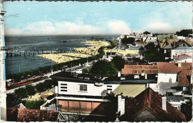 Carte postale ancienne Vue générale à Arcachon