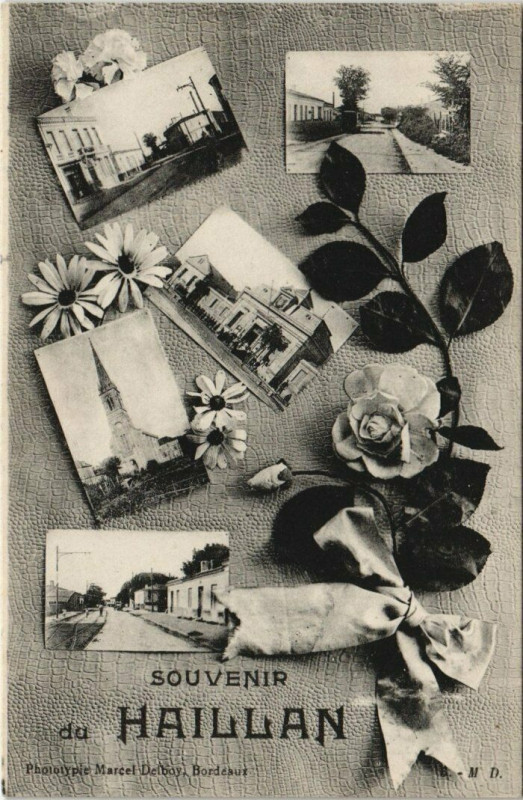 Carte postale ancienne Souvenir du Haillan