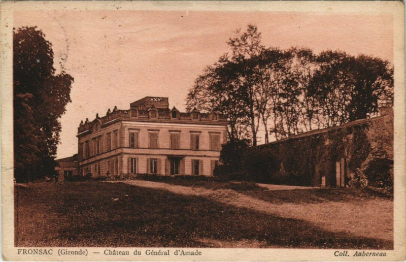 Carte postale ancienne Fronsac - Chateau du Général d'Amade à Fronsac