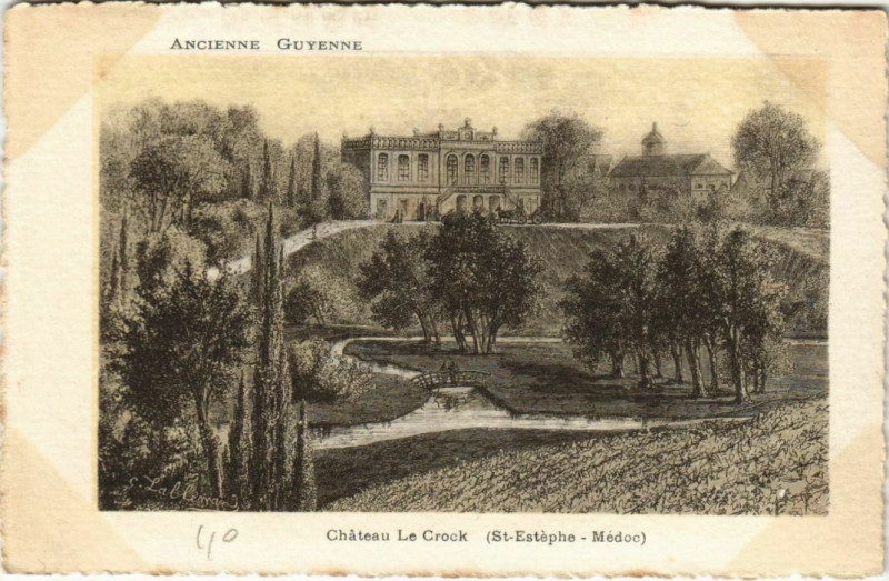 Carte postale ancienne Chatea le Crock