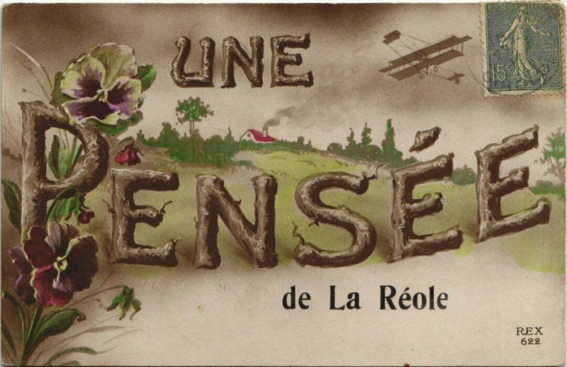 Carte postale ancienne Une Pensée de la Reole