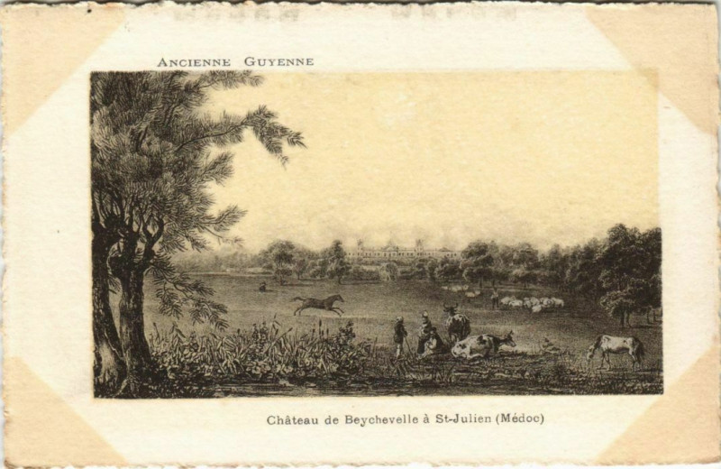 Carte postale ancienne Chateau de Beychevelle a Saint-Julien
