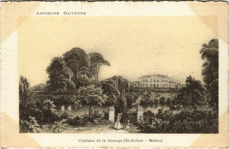 Carte postale ancienne Chateau de la Grange-St Julien Médoc