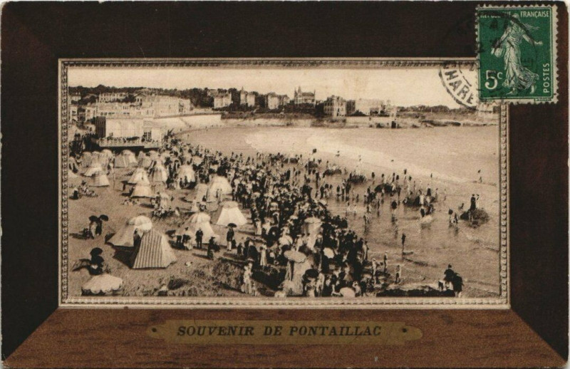 Carte postale ancienne Souvenir de Pontaillac