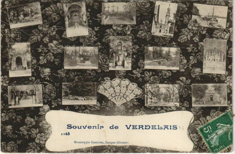 Carte postale ancienne Souvenir de Verdelais à Verdelais
