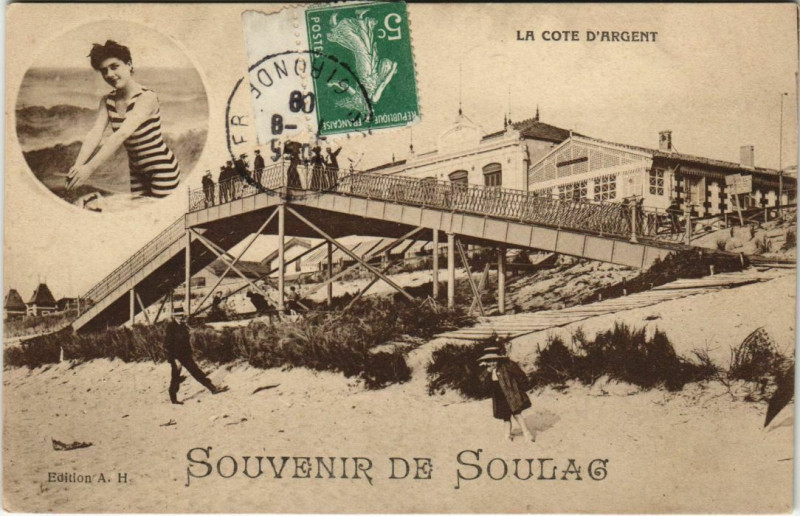 Carte postale ancienne Souvenir de Soulac