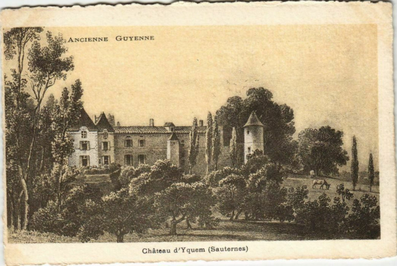 Carte postale ancienne Chateau d'Yquem