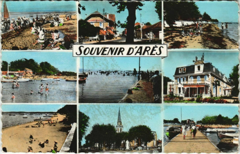 Carte postale ancienne Souvenir d'Ares