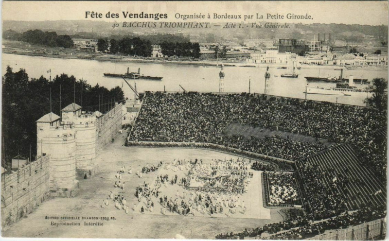 Carte postale ancienne Fete des Vendanges - Bacchus Triomphant-Vue générale
