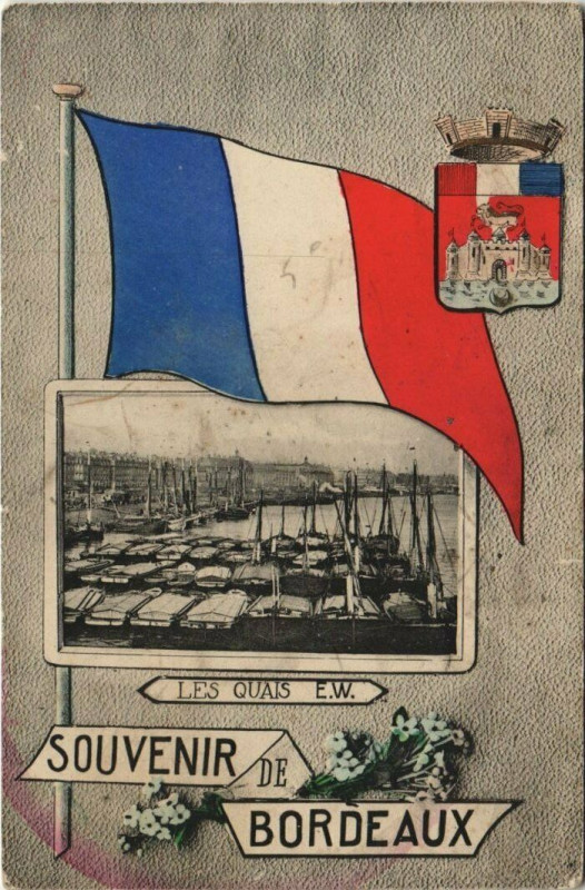 Carte postale ancienne Souvenir de Bordeaux à Bordeaux