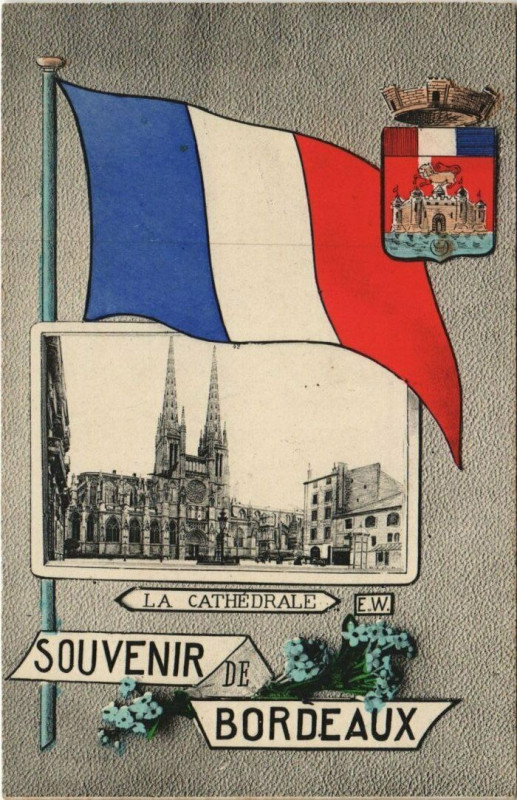 Carte postale ancienne Souvenir de Bordeaux à Bordeaux