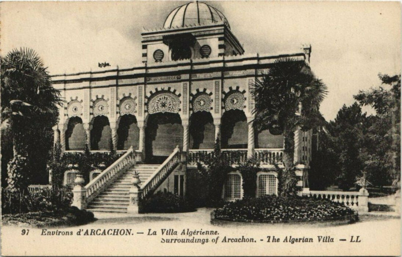 Carte postale ancienne Arcachon-La Villa Algérienne à Arcachon