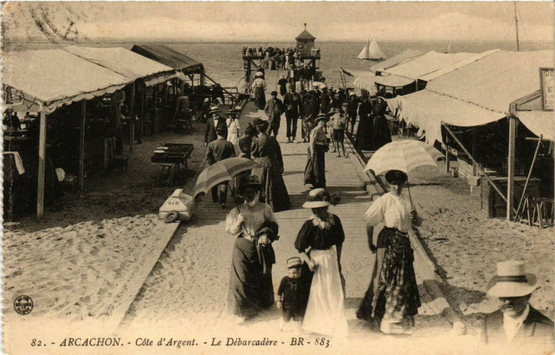 Carte postale ancienne Arcachon Le Débarcadere à Arcachon
