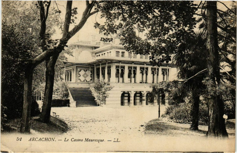 Carte postale ancienne Le Casino Mauresque à Arcachon