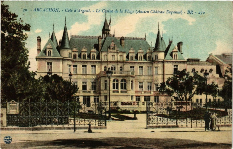 Carte postale ancienne Arcachon Le Casino de la Plage à Arcachon