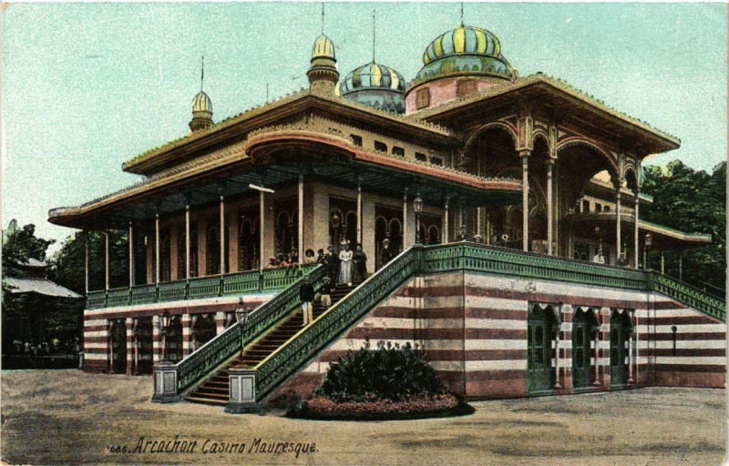 Carte postale ancienne Arcachon Casino Mauresque à Arcachon