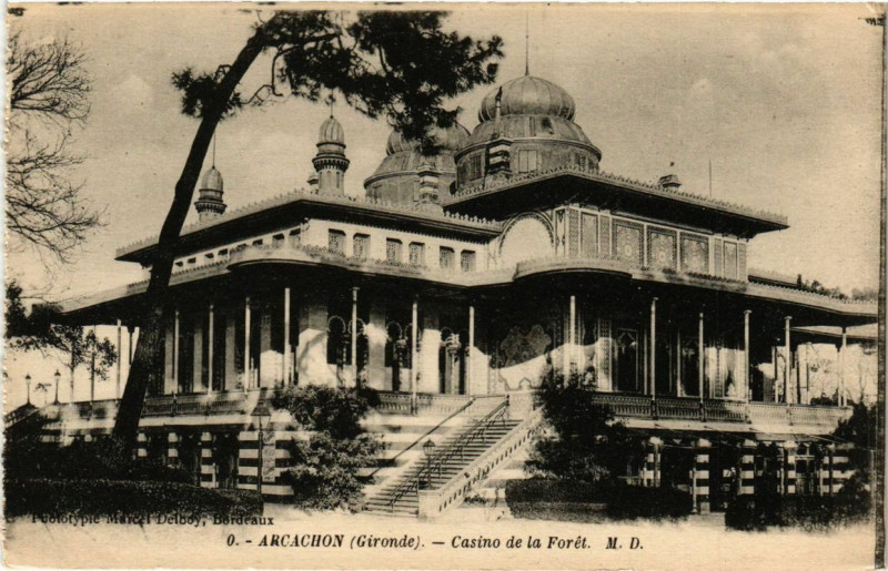 Carte postale ancienne Arcachon Casino de la Foret à Arcachon
