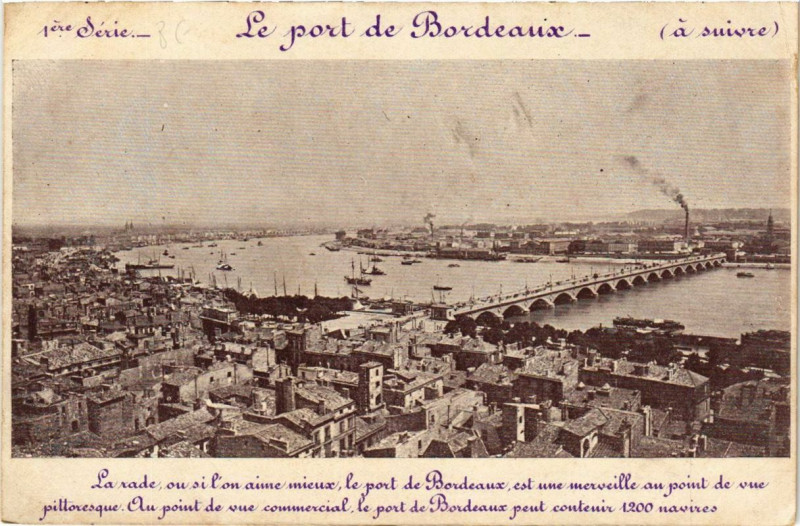 Carte postale ancienne Bordeaux Le Port à Bordeaux