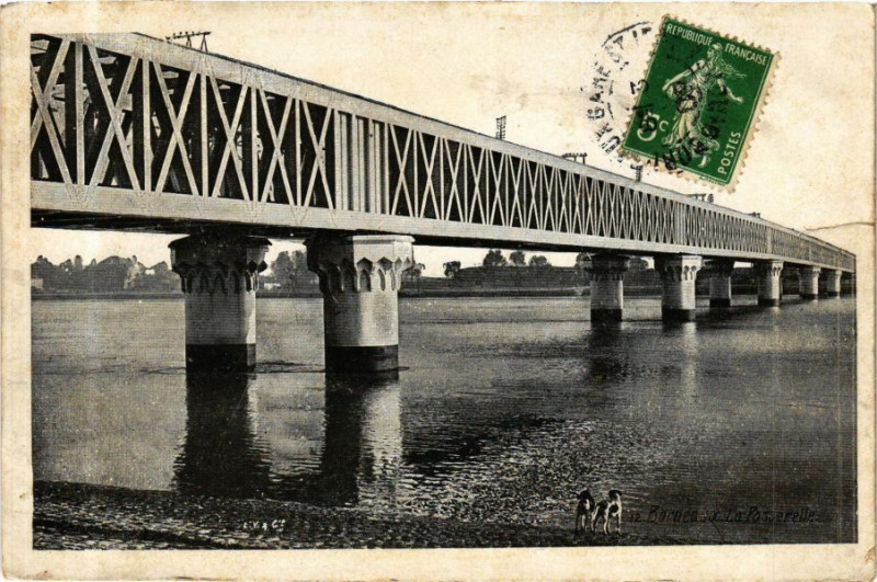 Carte postale ancienne Ed. AQuA 12 Bordeaux La Passerelle à Bordeaux